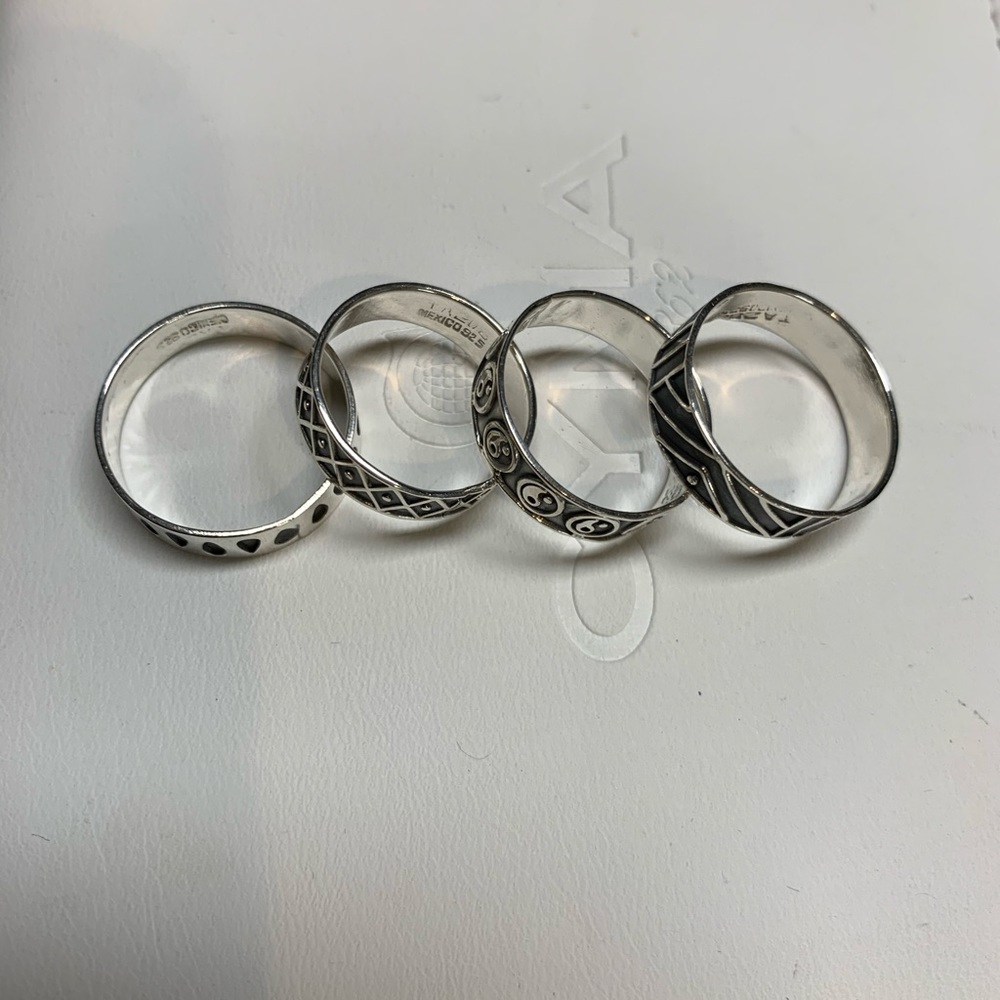 * MEXICO 925 Silver Rings-sets - Picture 5 of 6